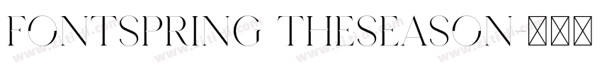 FONTSPRING TheSeason字体转换